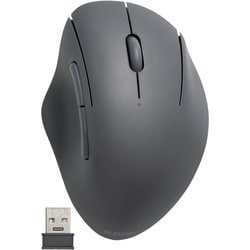 ワイヤレスマウス SHELLPHA（シェルファ） 無線（2.4GHz） BlueLED 5ボタン 抗菌仕様 静音設計 ブラック M-SH20DBSKBK