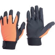 2510-OR-M [ユニワールド WORKS HOMME 合成皮革手袋 オレンジ M]