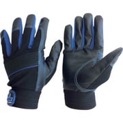 2610-B-L [ユニワールド WORKS HOMME 合成皮革手袋 MPファイバー ブルー L]