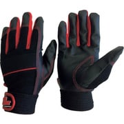 2610-R-L [ユニワールド WORKS HOMME 合成皮革手袋 MPファイバー レッド L]