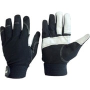 3760-L [ユニワールド 合皮手袋 WORKS HOMME 人工皮革手袋 豚革当付 L]