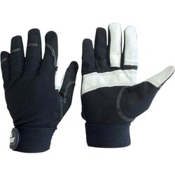 3760-LL [ユニワールド 合皮手袋 WORKS HOMME 人工皮革手袋 豚革当付 LL]