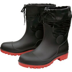 SZ-630-BK-3L [ユニワールド 迷彩安全ゴム長靴 ブラック 3L]