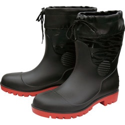 SZ-630-BK-L [ユニワールド 迷彩安全ゴム長靴 ブラック L]