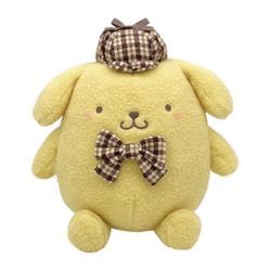 186423-23 サンリオキャラクターズ ぬいぐるみ M ほわモカチェック シリーズ ポムポムプリン [キャラクターグッズ]