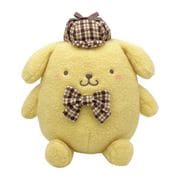 186423-23 サンリオキャラクターズ ぬいぐるみ M ほわモカチェック シリーズ ポムポムプリン [キャラクターグッズ]