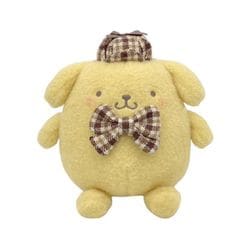 186478-23 サンリオキャラクターズ ぬいぐるみ S ほわモカチェック シリーズ ポムポムプリン [キャラクターグッズ]