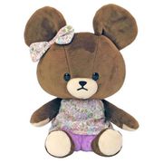 186157-23 くまのがっこう やわらかビーンドール ぬいぐるみ リバティ / 紫ズボン [キャラクターグッズ]