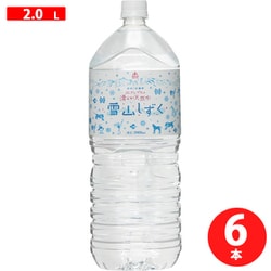 北アルプスの清らか天然水 雪山しずく 2L×6本