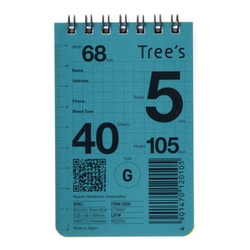 Trees Wリングメモ A7 方眼 ETRGA7