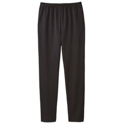 肌にベタつきにくい美脚さらっとパンツ ブラック M