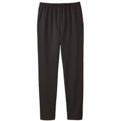肌にベタつきにくい美脚さらっとパンツ ブラック L