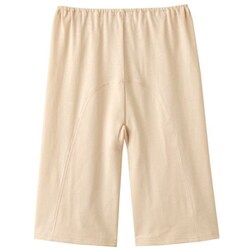 綿100％汗取り5分丈パンツ ベージュ M