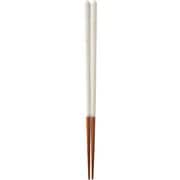 食器洗浄機対応箸 スモーキーフラワー 23cm ベージュ No.13191-9