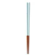 食器洗浄機対応箸 スモーキーフラワー 23cm ブルー No.13195-7