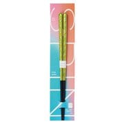 食器洗浄機対応箸 スピンドル 23cm グリーン&イエロー No.13669-3