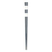 フッ素加工箸 ヒル 23cm スチールグレー No.15527-3
