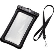 P-WPSF04BK [AQUA PROOF スマホ防水ケース IPX8 ～6.9インチ対応 水没防止設計 ブラック]
