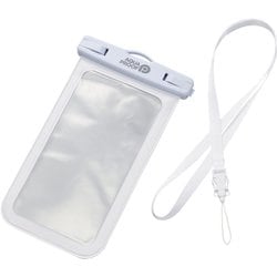 P-WPSN04WH [AQUA PROOF スマホ防水ケース IPX8 ～6.9インチ対応 ホワイト]
