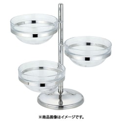 UK18-8サラダボールツリー 3段 PCサラダボール26cm付 NSLD103