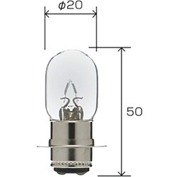補修バルブ 二輪車一般前照灯 MX2（キセノン） T19 12V30/30W 1個入 5026