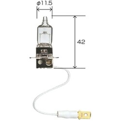 0454 [補修バルブ H3 12V55W 1個入]
