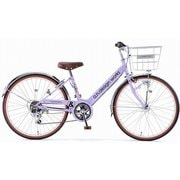 子ども用自転車 226 andesign works ジュニア BAA 22インチ 外装6段変速 パープル LKV226HDSNCBAA PP