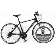 クロスバイク 700c 21s COGHORN RACER(レーサー) 700×32C 外装21段変速 ブラック 700cCOGALLOYCROSSHD21s BK