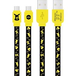 Type-C同期充電ケーブル USB A-USB Type C 1.2m ポケットモンスター ピカチュウ POKE-824A