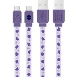 Type-C同期充電ケーブル USB A-USB Type C 1.2m ポケットモンスター メタモン POKE-824B