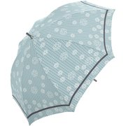 長傘 晴雨兼用 50cm 遮光 ストライプカメリア 1CH 230020235