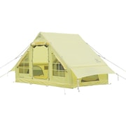ミクルームエアロッジ エアフレームテント4～5人用 リラックスイエロー [簡単設営 広い居住空間 防水 耐水圧3,000mm]
