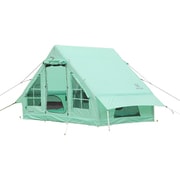 ミクルームエアロッジ エアフレームテント4～5人用 リラックスグリーン [簡単設営 広い居住空間 防水 耐水圧3,000mm]