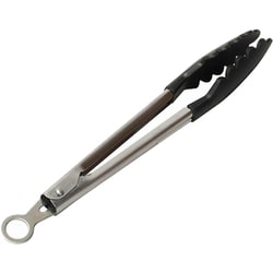 Simple use クッキング トング 24cm ナイロン製 食洗機対応 ブラック CC-1668