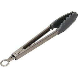 Simple use クッキング トング 24cm シリコーン 食洗機対応 グレー CC-1670
