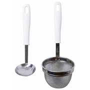 CC-1701 [Simple use みそこし お玉 セット 食洗機対応 日本製 ホワイト]
