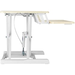 DMM.make 卓上昇降デスク デュアル650メープル 無段階調整 ガス圧式 机に置くだけ スタンディング 在宅 テレワーク DKS-LD