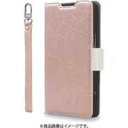 CR_X15CSPLNU_CW [Xperia 1 V 対応 手帳型ケース カード収納/ストラップ付き NU シャンパンローズ×ホワイト]