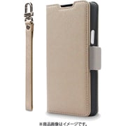 CR_XT5CSPLNU_BG [Xperia 10 V 対応 手帳型ケース カード収納/ストラップ付き NU ベージュ×グレー]