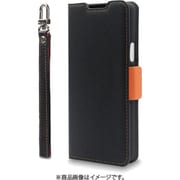 CR_XT5CSPLNU_BO [Xperia 10 V 対応 手帳型ケース カード収納/ストラップ付き NU ブラック×オレンジ]