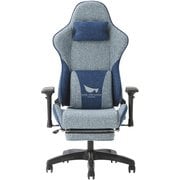 GALAKURO GAMING ゲーミングチェア Heimish（ヘイミッシュ）シリーズ ブルーモデル オットマン付き GG-C/HEIMISH-OB/OT