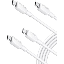 Anker 310 USB-C ＆ USB-C ケーブル 1.8m ホワイト 2本セット B81E2021