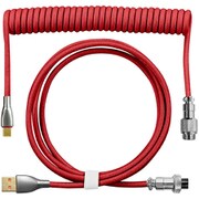 Type-Cカスタムコイルケーブル 1.8m レッド FUSB-KBACC18RD