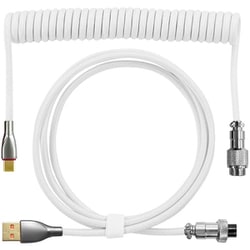 Type-Cカスタムコイルケーブル 1.8m ホワイト FUSB-KBACC18WH