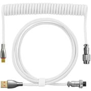 Type-Cカスタムコイルケーブル 1.8m ホワイト FUSB-KBACC18WH