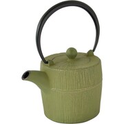 藍花オリジナル 南部鉄器 鉄急須 朝日 金/若草