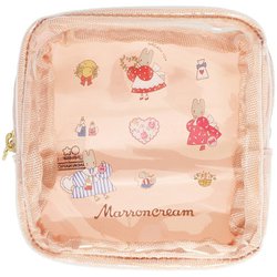 サンリオ♡マロンクリーム ラミネートポーチM&スクエアメモ 2点セット サンリオ♡マロンクリーム ラミネートポーチM&スクエアメモ 2点