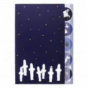 キャラクターグッズ S2136686 限定 ダイカットクリアファイル5P ムーミン（MU23） ニョロニョロ 星空