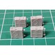 E-077 1/35 現用 アメリカ 25mm M242ブッシュマスター機関砲弾薬ケース（M2/M3ブラッドレー/LAV-25用） 4個入 [プラモデル用パーツ]