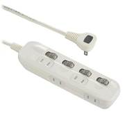 電源タップ 交互コンセント 4個口 2m HS-TP42ADW22